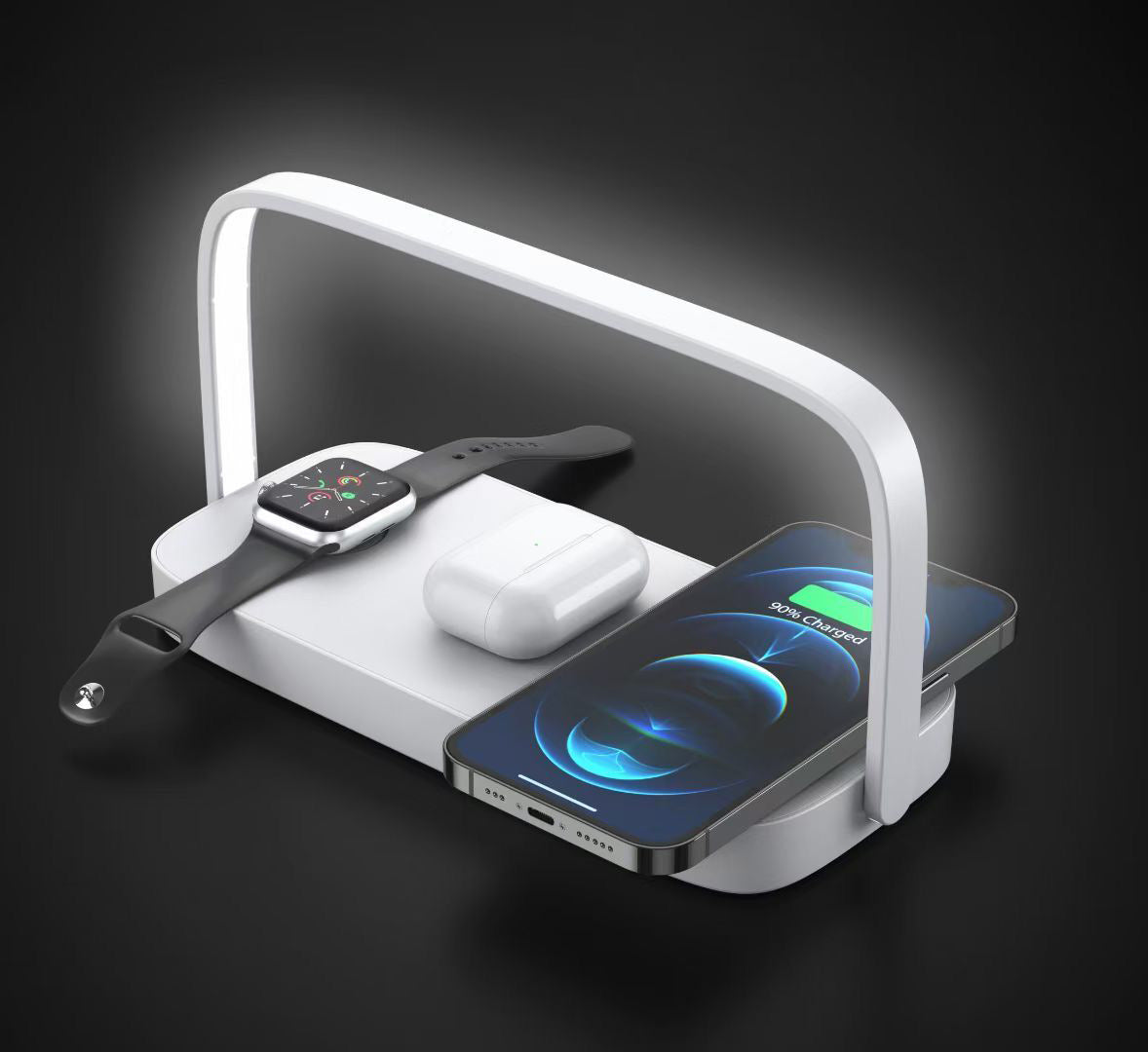 3-in-1 Wireless Charger with Night Lamp