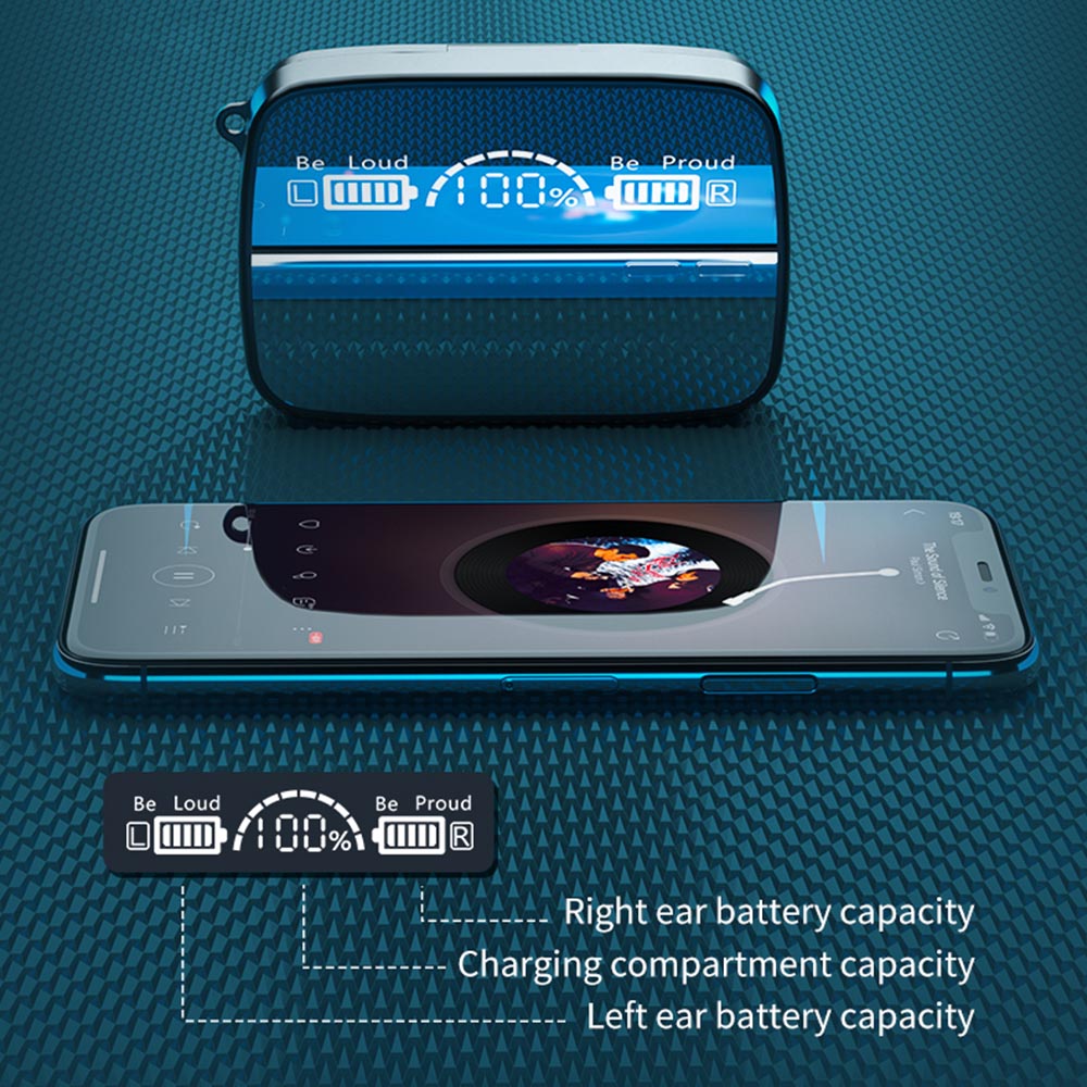 TWS Bluetooth Earbuds with Digital Display
